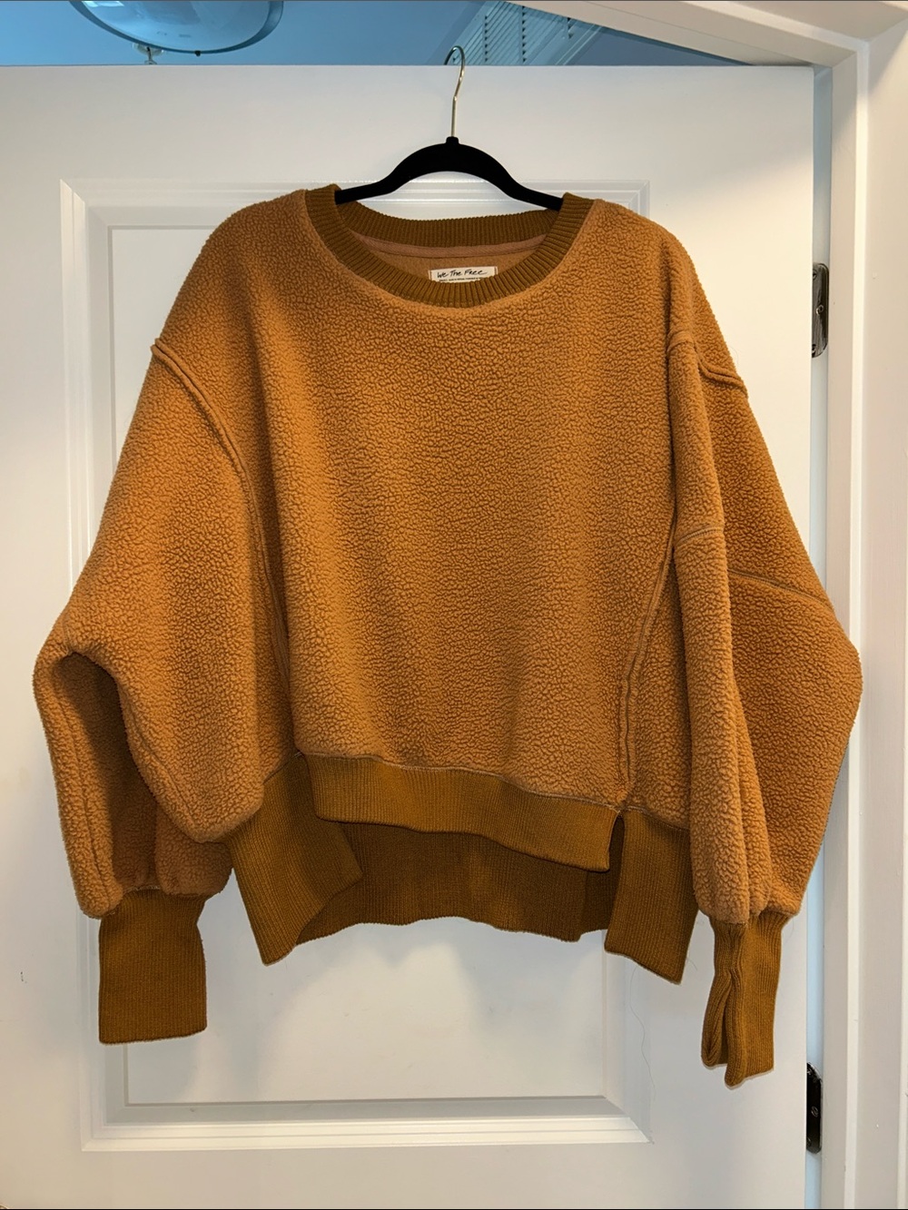 Cozy Sherpa Sweatshirt - Caramel - Picture 1 of 2